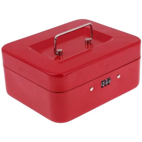 Baoblaze Boite A Monnaie Caisse Metallique Portable Tirelire Classique Petites Caisses De Monnaie 25xx9cm Rouge A101 Cdiscount Bagagerie Maroquinerie