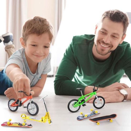 ziyahi 8 Pcs Mini Jouets pour Doigts Planche à Doigts Miniature Jouet Skateboards Vélo Scooter Petite Planche à Bascule ziyahi 8 Pcs Mini Jouets pour Doigts Planche à Doigts Miniature Jouet Skateboards Vélo Scooter Petite Planche à Bascule