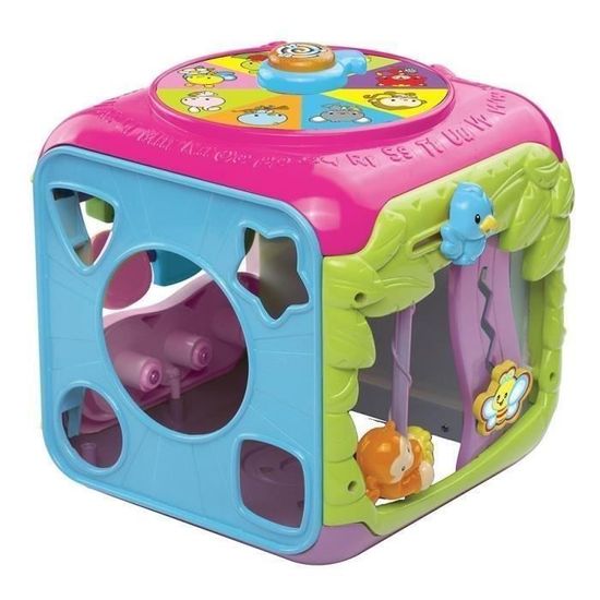 Cube D'Éveil VTech Super Cube - Jouet Bébé 9-36 Mois - 5 Faces D'Activités - Piano, Formes, Animaux