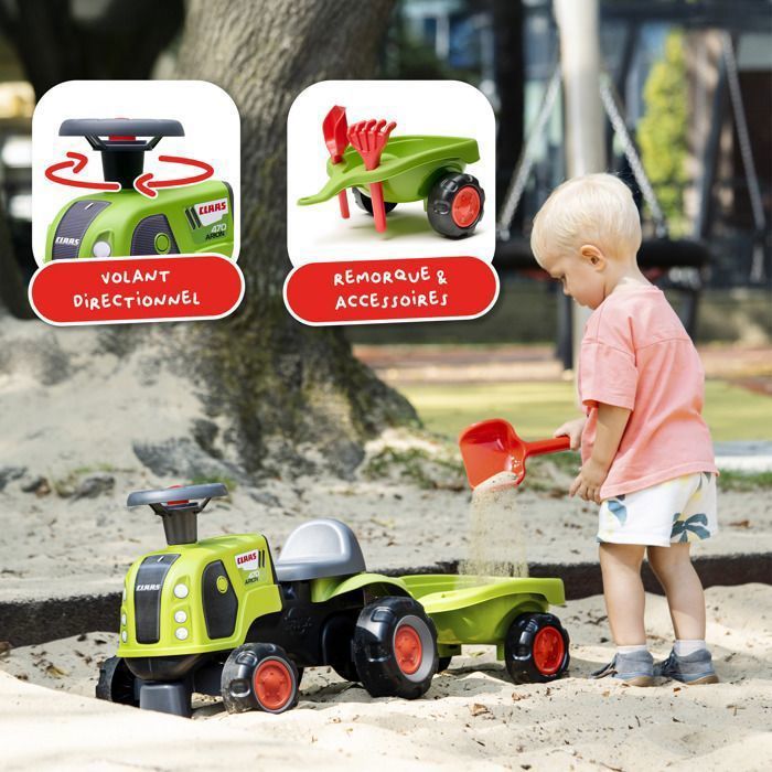 FALK CLAAS Tractopelle a pedales Arion 410 avec excavatrice pas cher