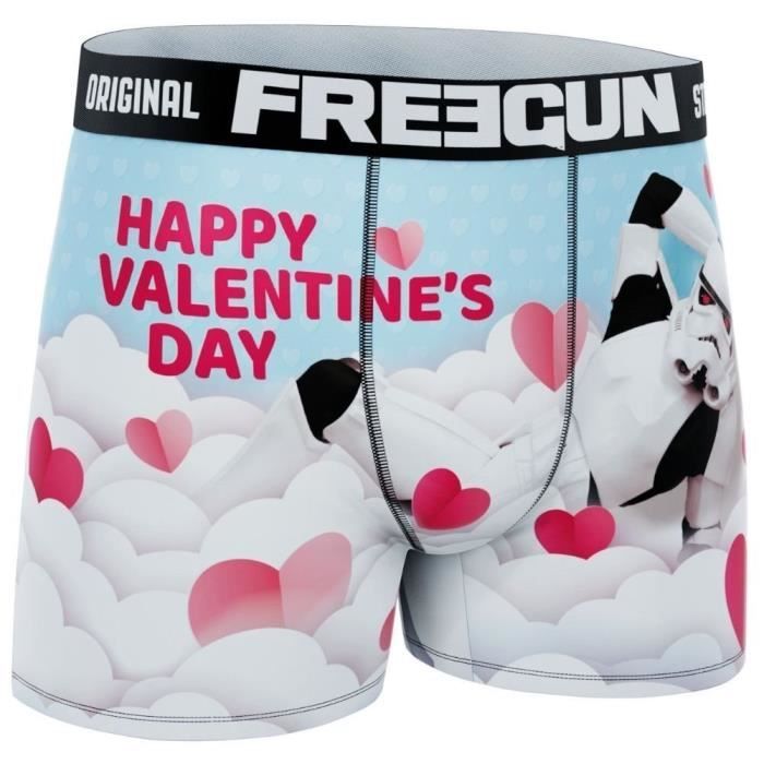 FREEGUN Boxer Homme Microfibre APO Ciel Blanc STAR WARS Cdiscount Pret a Porter