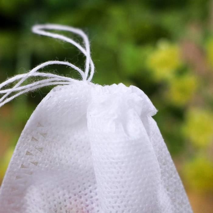 Sachets à Thé Réutilisables - Lot De 50 - Coton Naturel Avec Cordon - Pour Thé, Café, Épices