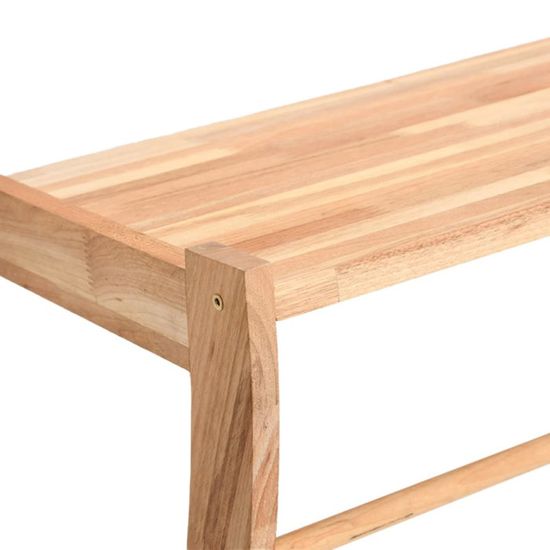 Échelle à Serviettes VidaXL Bois Noyer Massif - Porte-Serviettes 4 Échelons 43x4x170cm