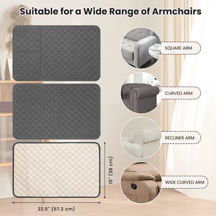 Housses De Protection Pour Appui-tête Et Accoudoirs De Canapé – Imperméables, Avec Poches
