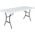 Table pliante Lifetime Amy (182x70x74cm)-0