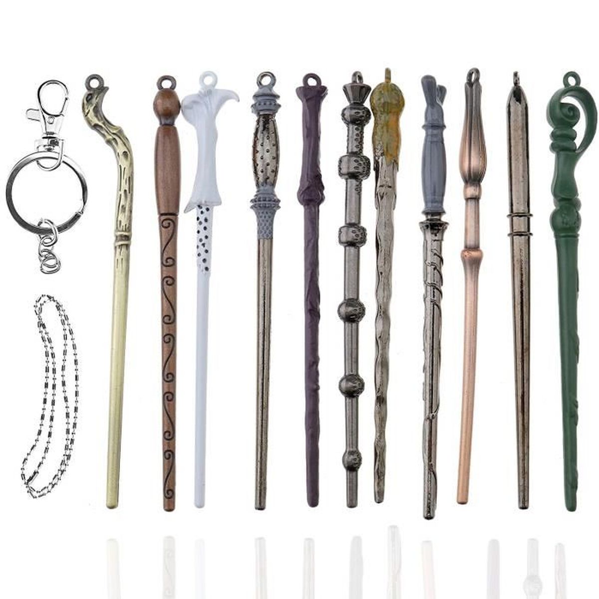 Baguette Lance Flamme Harry Potter 11pcs Baguette Magique pour Harry Potter Hermione Dumbledore Sirius  Voldemort Fleur Recueillir Cosplay - Cdiscount Jeux - Jouets