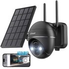 ieGeek 5MP Camera Surveillance Exterieure sans Fil Solaire WiFi Détection Humaine PIR Vision Nocturne Couleur Audio Bidirectionnel