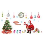 IMMIGOO - Stickers Muraux Autocollants 220 x 110cm DIY Sapin Père Noël Décoration de Noël Vitrine