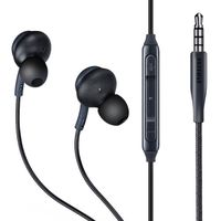 Casque audio Pour note 8 9 Écouteurs Originaux Samsung Écouteurs 3.5mm Intra auriculaires pour Galaxy s 7 8 9 10 - 3.5mm Black