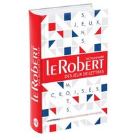 Le Robert des jeux de lettres - Dictionnaire de mots croisés, mots fléchés - Grand format