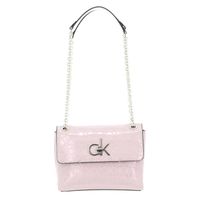 Calvin Klein Re-Lock Convertible Crossbody Silver Pink [97452]