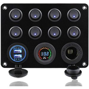 Interrupteur Adhésif Voiture 12V Switian - Sans Perçage, LED, étanche - 200mA Max, Pour Accessoires Auto/moto