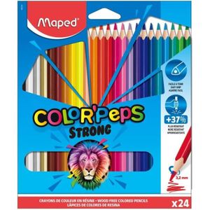 CRAYON DE COULEUR Crayons de Couleur STRONG Color'Peps - 24 Crayons 