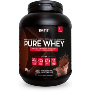 PROTÉINE EAFIT Pure Whey - Croissance musculaire - Protéines de whey - Assimilation rapide - Double Chocolat 750g