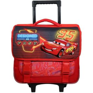 CARTABLE Cartable à roulettes Disney Cars Rouge - BAGTROTTE