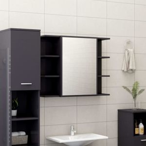 Meuble De Salle De Bain Vermont 150cm Lavabo Nature Wood Colonne Meuble Lavabo Miroir Cdiscount Maison