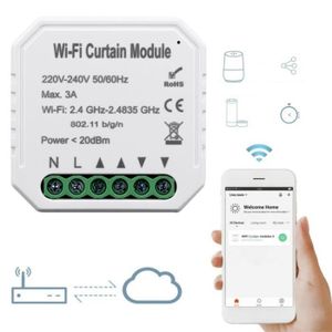 VOLET ROULANT Module De Commutateur,Module de commutateur Tuya Smart Life Zigbee WiFi pour volet roulant,moteur de - Wifi version-2pcs