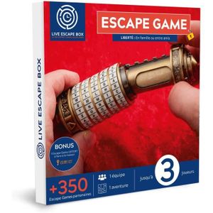 JEU SOCIÉTÉ - PLATEAU Live Escape Box - Coffret Cadeau Escape Game 2 Ou 