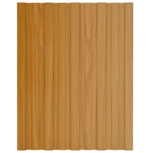 ACCESSOIRE TOITURE Panneaux de toiture 12 pcs Acier galvanisé Bois clair 60x45 cm Dilwe7298382408559