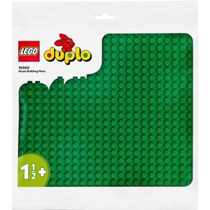 ASSEMBLAGE CONSTRUCTION LEGO 10980 Duplo La Plaque De Construction Verte, Socle de Base pour Assemblage et Exposition, Jouet de Construction pour Enf