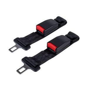 MANT Extension de ceinture de sécurité avec languette en métal de 2,2 cm –  Boucle de ceinture de sécurité confortable – Pour homme obèse, femme