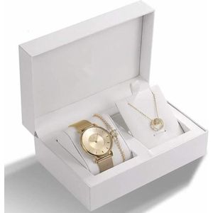 MONTRE Coffret Montre Femme + Collier + Bracelet - Bijoux