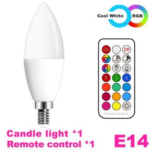 AMPOULE - LED E14 Cold White X1 E14 ampoule LED bougie couleur a