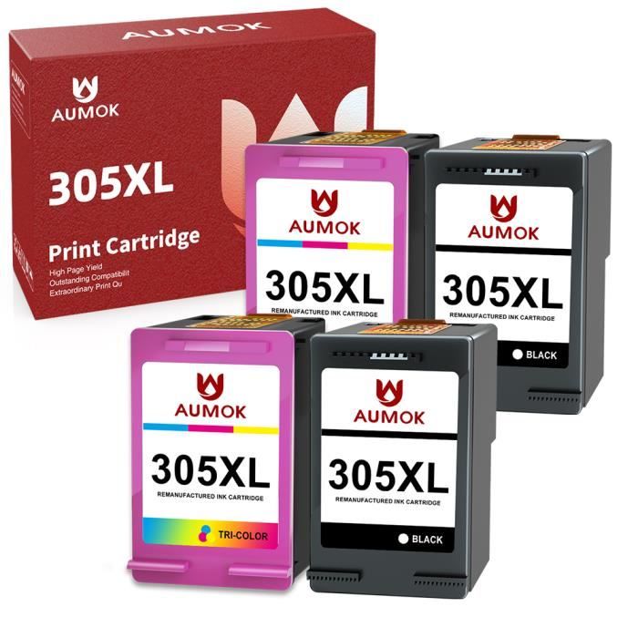 305XL Cartouche d'encre Remanufacturéd, ,pour HP 305 XL Multipack  compatibles avec HP DeskJet 2710 2720 2720e 2721e 4120e 272[P965] -  Cdiscount Informatique