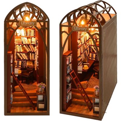 Cuteefun Book Nook Maison Poupée LED – Kit DIY Quai Ferroviaire – Déco Miniature – Cadeau Adulte Ado 14+