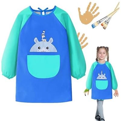 2 Pièces Tablier de Peinture pour Enfants, Blouse de Peinture pour Enfants de 5 à 11 Ans, Imperméable Tablier artisanal, Blouse Art pour tout-petits 2 Pièces Tablier de Peinture pour Enfants, Blouse de Peinture pour Enfants de 5 à 11 Ans, Imperméable Tablier artisanal, Blouse Art pour tout-petits