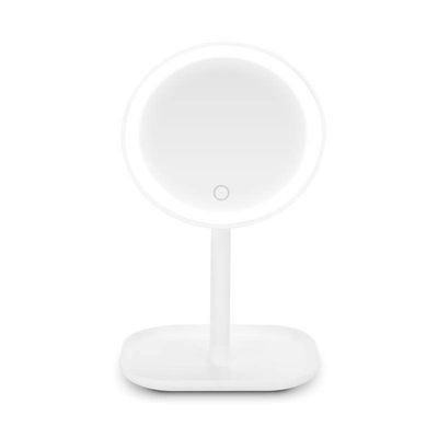 Miroir Maquillage LED Navaris 3 Faces – Zoom, Pliable, Portable