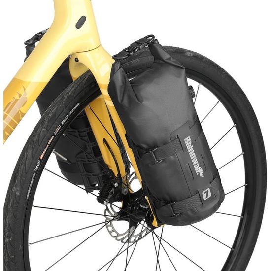 Sac De Montage Pour Fourche Avant De Vélo - Support Panier Réglable, Noir, PP