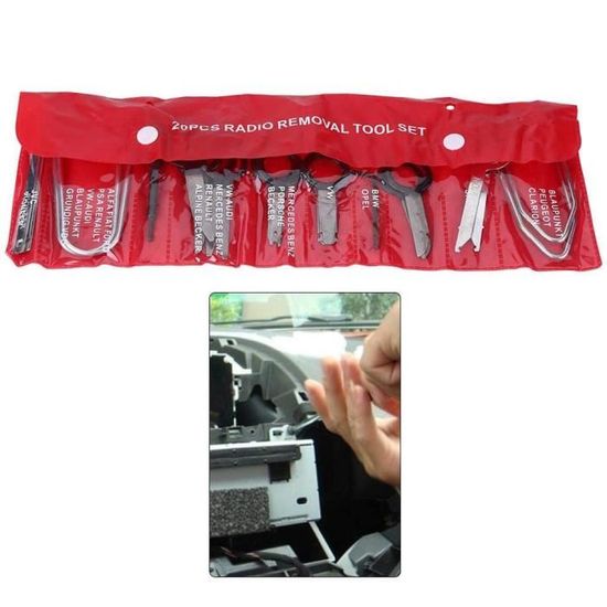 Kit De Démontage Autoradio 16-en-1 - Outils Universels Pour BMW, Audi, Volkswagen, Ford Et Autres
