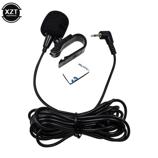 Klaxon,Microphone pour autoradio Pioneer,récepteur stéréo Bluetooth,micro noir diversifié,2.5mm