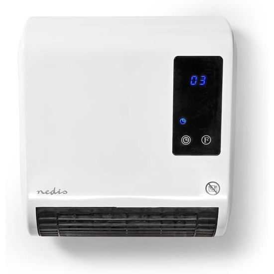 Petit Chauffage Portable Journeyside Mini Radiateur Soufflant 500W Chauffage D'appoint Chaleur Rapide 3 Secondes