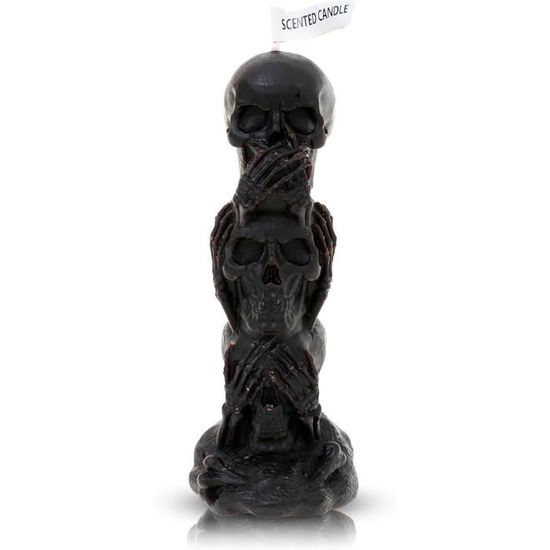BOUGIE TETE DE MORT GOLD EDITION THE BLACKENED TEETH main image 1