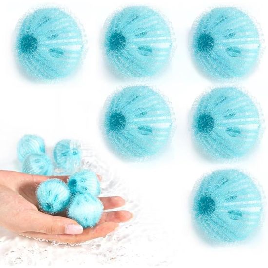 9 Boules Anti-Poils Machine à Laver - Réutilisables - Attrape Poils Animaux Et Peluches