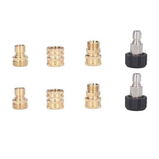 ENSEMBLE D'ADAPTATEURS DE Buse De Vanne D'air Gonflable Compacte Pompe Pour Vél EUR 10,04