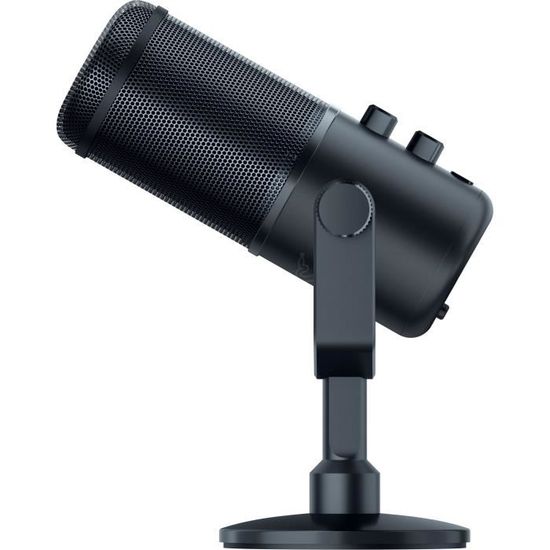 Razer Seiren Mini - Microphone à Condensateur UsSB pour Le Streaming  (Compact avec Diagramme Polaire Supercardioïde, Support Inclinable,  Amortisseur