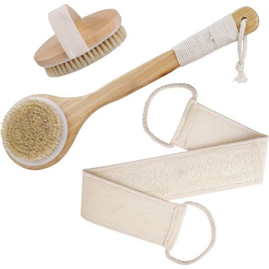 Brosse De Douche Surlees 2.0 Plus, Manuelle, Orange, Pour Le Dos Et Le Corps