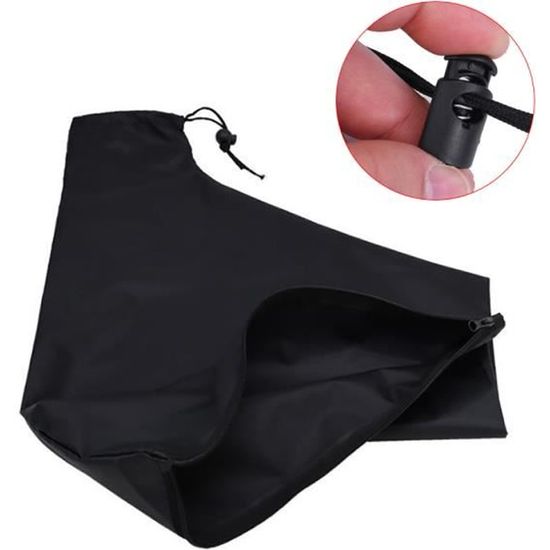 Sac D'Aspirateur Universel Résistant Pour Souffleur De Feuilles - Sac De Rangement Avec Fermeture Éclair - Compatible Multi-Marques, Noir