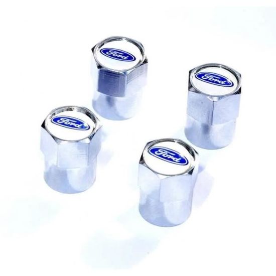 Lot De 4 Bouchons De Valve Pour Pneus Mini Cooper - Argenté Avec Logo - Décoration Jantes