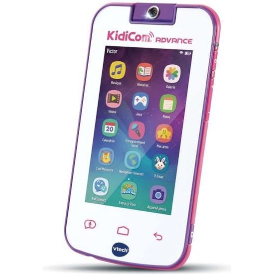 VTECH - Kidicom Advance - Smartphone enfant - Blanc et Rose - 6