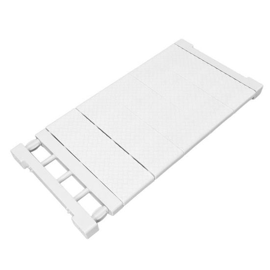 Étagère De Tension Extensible En Métal Pour Placard - Ajustable De 38 à 55 Cm - Capacité 20 Kg - Pour Rangement Chaussures, Vêtements, Cuisine