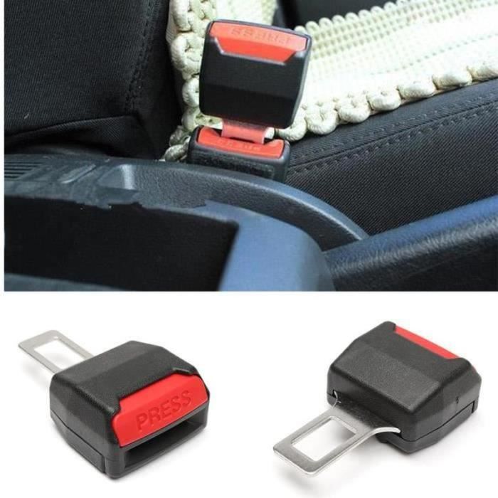 2X Boucle Pince Ceinture de Sécurité Universel Alarme Stop Siège Auto Voiture