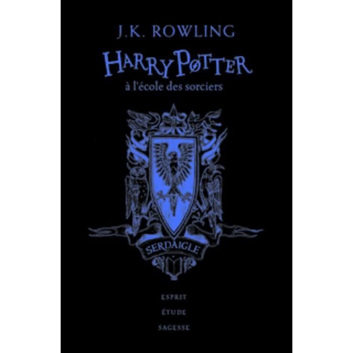 Badge Harry Potter Set 7 Dés Harry Potter Serdaigle Bleu Or D4 à