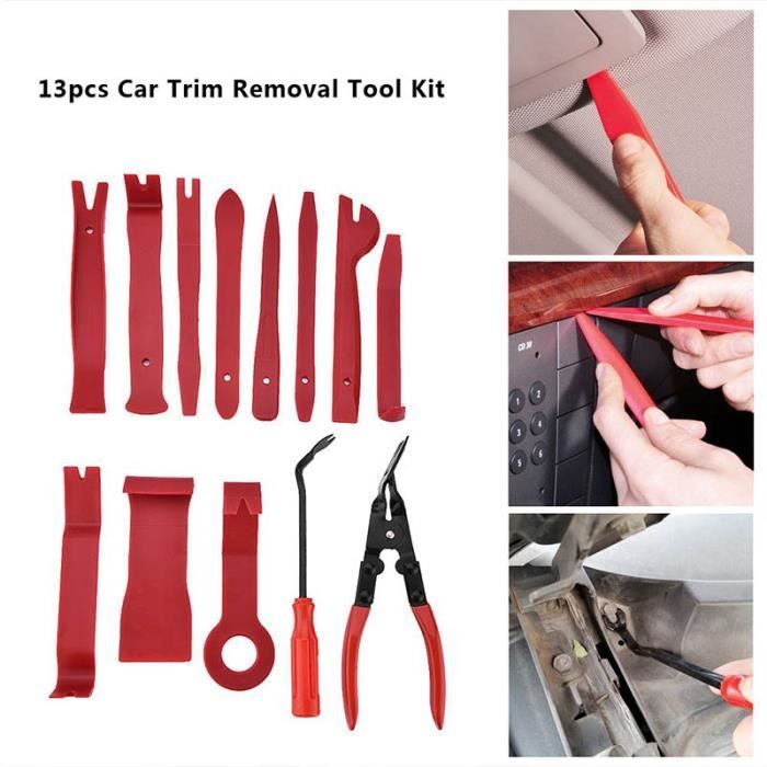 13 Pcs Universel Porte De Voiture Garniture Garniture Dashboard Clips Pinces Fixation Outils De Démontage Kit pour Voiture Dash