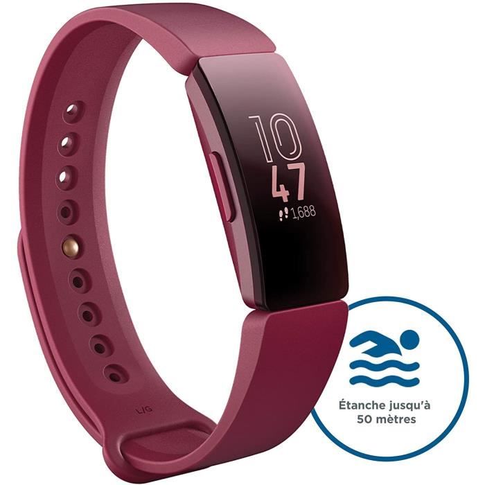 Fitbit Inspire et Inspire HR Bracelets d’activité forme, sport & bien-être : jusqu’à 5 jours d’autonomie, étanche, suivi auto. activ