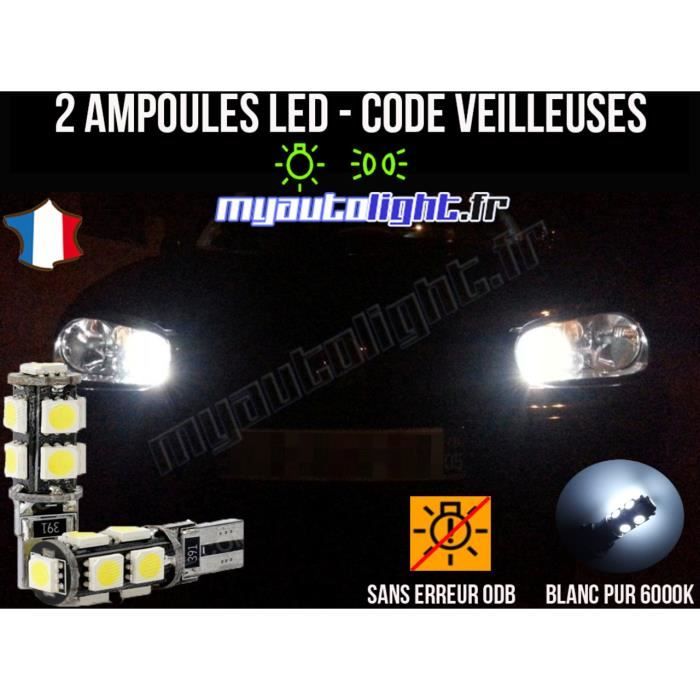 Pack veilleuses à led blanc xenon pour VOLKSWAGEN GOLF 4