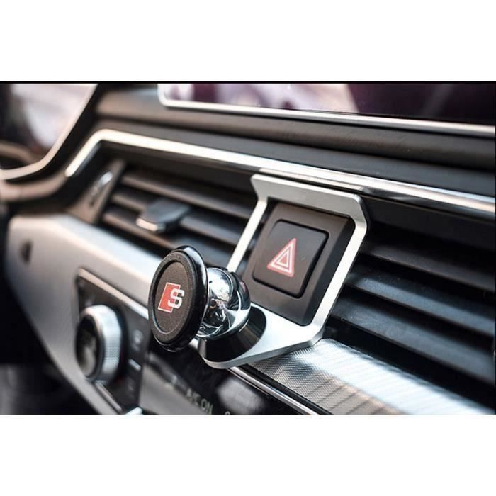 Argent-Support magnétique de téléphone sortie d'air de voiture pour Audi 17-18 A4L A4 A5 S4 S5 RS4 Aa04773